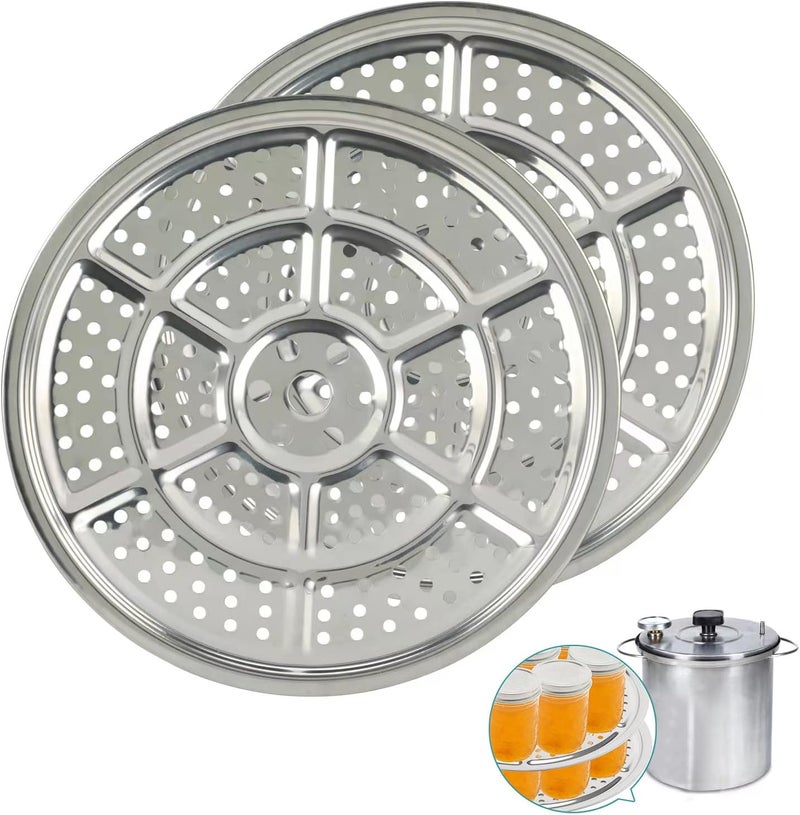 FONLLAM 2Pack Stainless Steel Canner Rack - 11-Inch Pressure Cooker Rack for Pressure Canner - Compatible with Presto, All-American and More - Image 1
